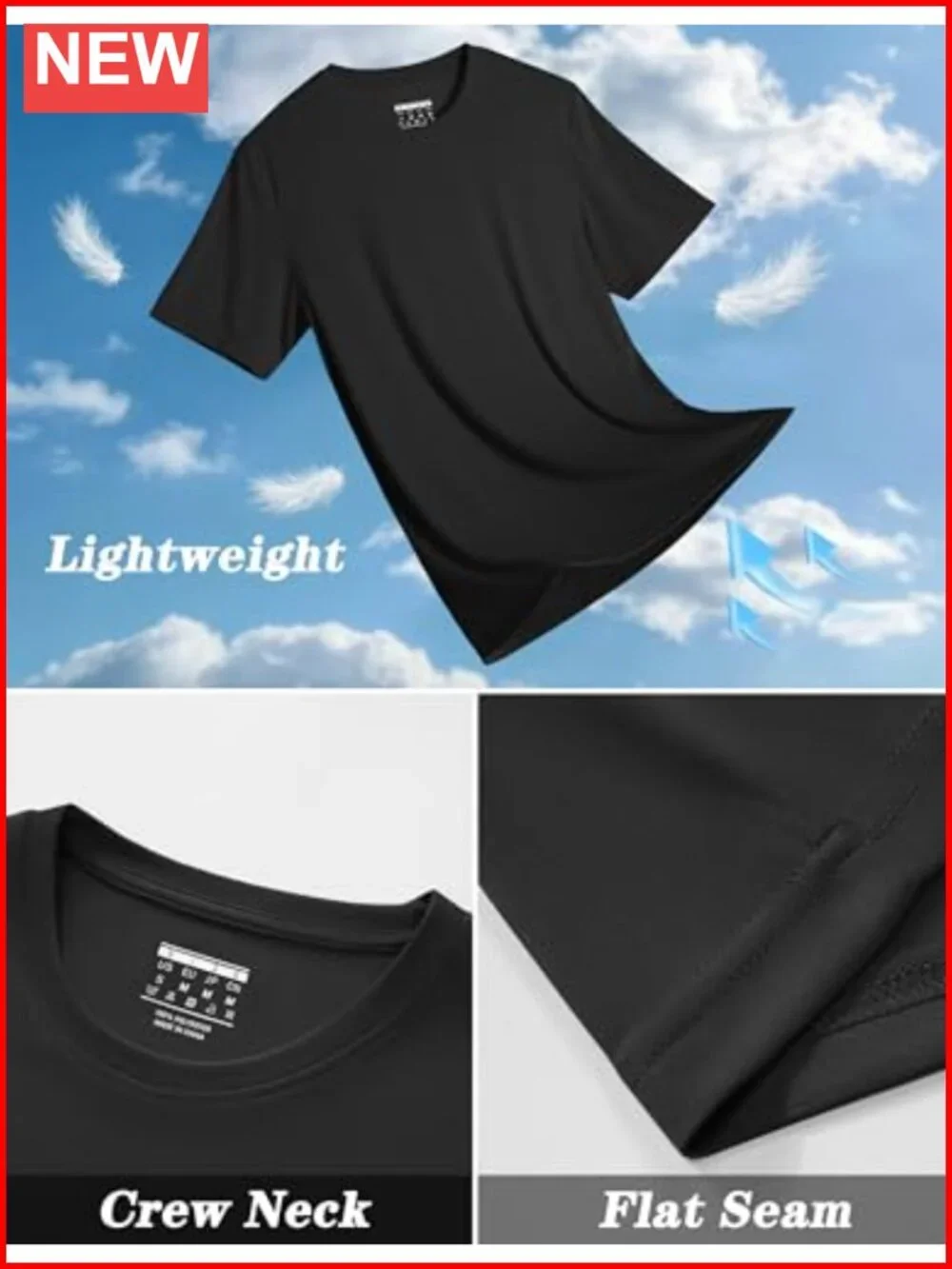 Men's UPF 50+ Sun Protection Rash Guard Shirt, Quick Dry Athletic Swim Tee